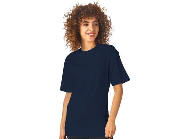 Футболка из френч терри «Warsaw» унисекс 220гр, темно-синий