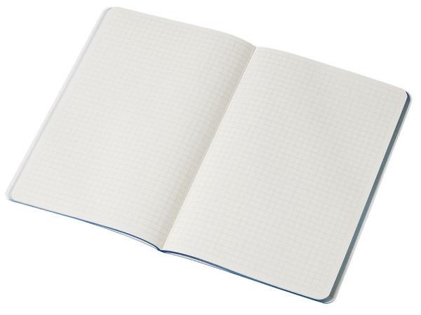 Блокнот "Audrey" А5 на сшивке в гибкой обложке софт-тач, синий