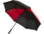 Джефф 30-дюймовый ветрозащитный зонт-трость, красный/черный