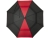 Джефф 30-дюймовый ветрозащитный зонт-трость, красный/черный