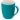 Кружка с покрытием soft-touch “Tulip Gum”, бирюзовый 320C