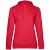 Толстовка с капюшоном женская Hoodie, красный меланж