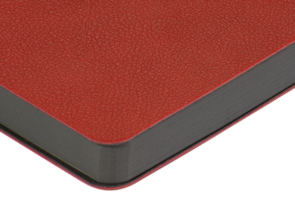 Ежедневник А5 датированный "Boston" 2026, красный с серым обрезом