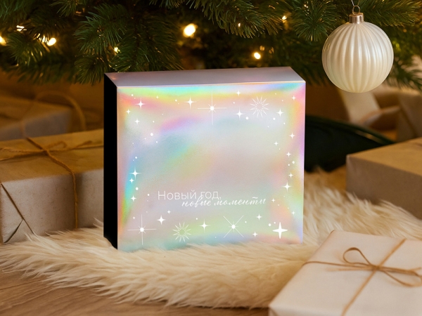 Подарочный набор c френчпрессом, кружками и чаем, черный