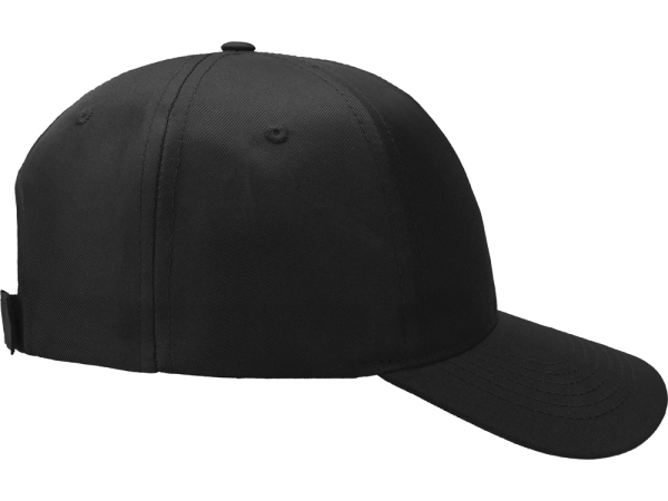 Бейсболка "Poly" 5-ти панельная, черный