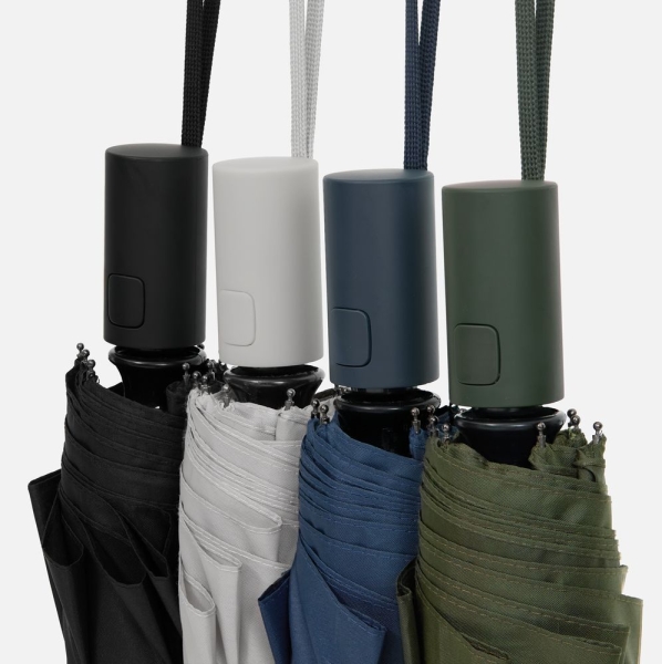 Зонт складной Cloudex, светло-серый