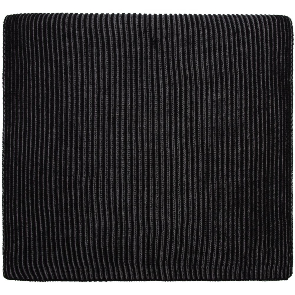 Шарф Nobilis, черный с серым меланжем