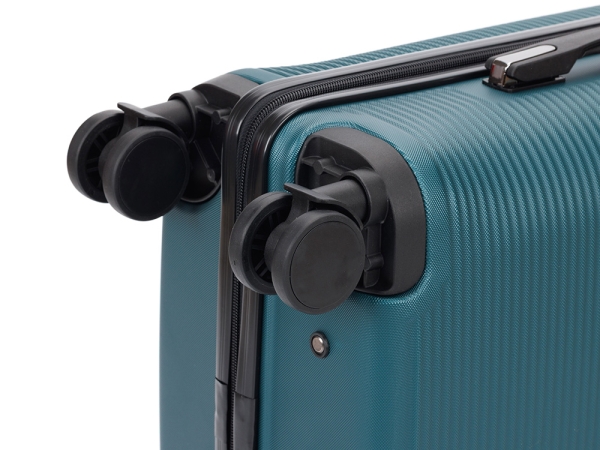 Чемодан TORBER Onego, зелёный, ABS-пластик, 59,5 х 39,5 х 24 см, 46 л