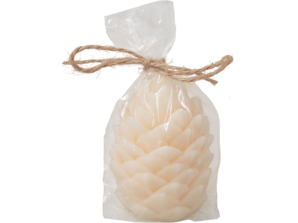 Свеча "Шишка", молочный