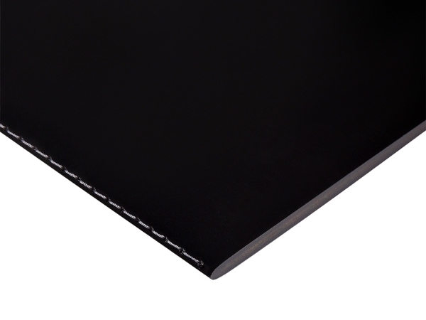 Бизнес-тетрадь А5 "Pragmatic Contrast", 40 листов в клетку, черный с черным срезом