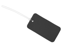 Багажная бирка «Favor» на силиконовой петле, черный Багажная бирка «Favor» на силиконовой петле, черный