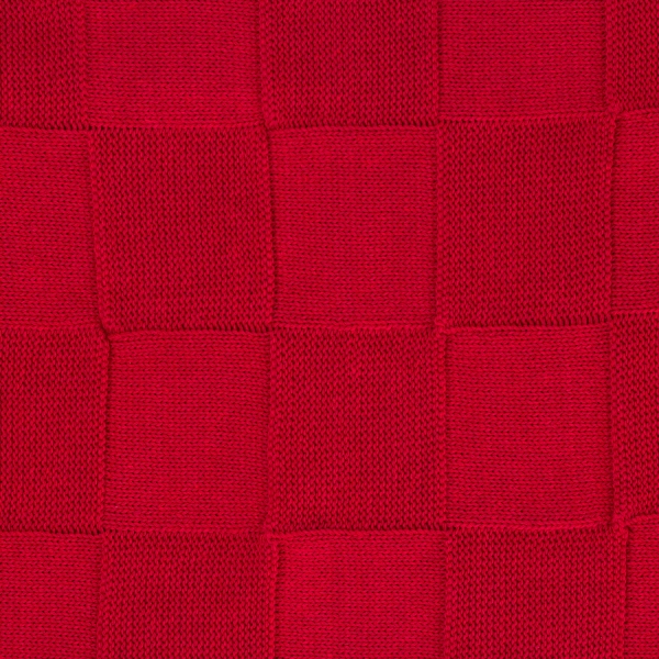 Плед Cella вязаный, красный (без подарочной коробки)