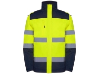 Парка "Epsylon", нэйви/неоновый желтый