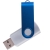Флешка TWIST COLOR MIX Серебристая с синим 4016.06.01.8ГБ