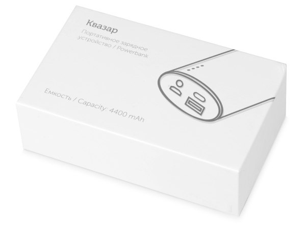 Портативное зарядное устройство "Квазар", 4400 mAh, черный