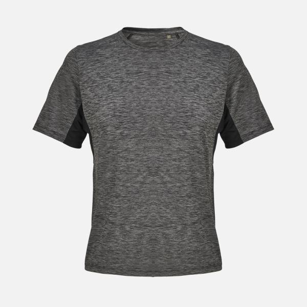 Футболка спортивная унисекс Storm, черный меланж