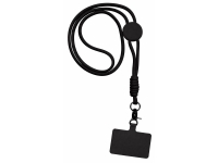 Ремешок на шею для телефона «Нэко», черный