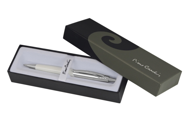 Ручка шариковая Pierre Cardin EASY. Цвет - белый. Упаковка Е-2