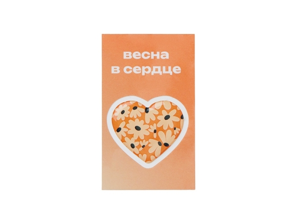 Стикер-открытка из смолы с фоновой запечаткой, 3 см