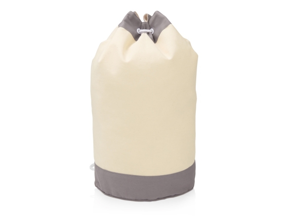 Рюкзак-мешок «Indiana» хлопковый, 180гр, натуральный/серый