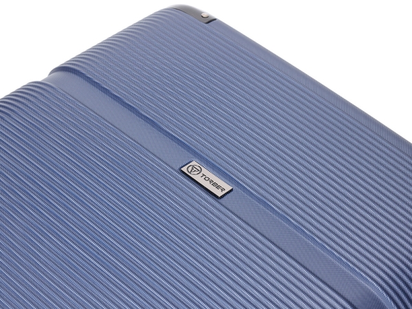 Чемодан TORBER Onego, синий, ABS-пластик, 79,5 х 51 х 29 см, 103 л