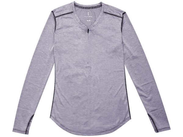 Лонгслив Quadra женский с длинным рукавом, серый