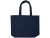 Пляжная эко-сумка Siam объемом 13 л из переработанной махровой ткани, сертифицированной GRS - Темно - синий