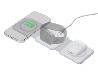 Беспроводное зарядное устройство 3-в-1 «Road», 15 Вт, белый Беспроводное зарядное устройство 3-в-1 «Road», 15 Вт, белый