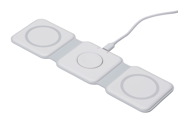 Беспроводное зарядное устройство 3-в-1 «Road», 15 Вт, белый