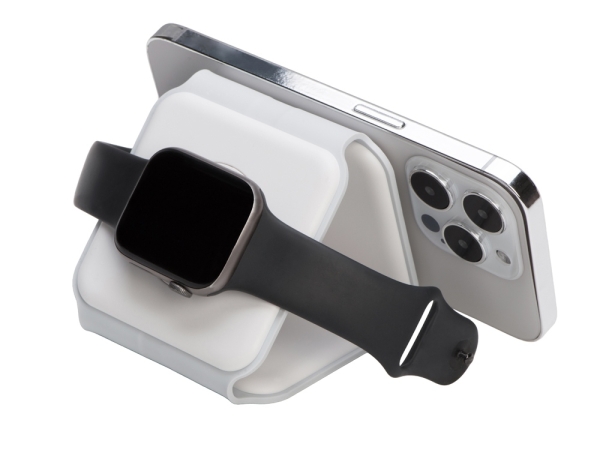 Беспроводное зарядное устройство 3-в-1 «Road», 15 Вт, белый