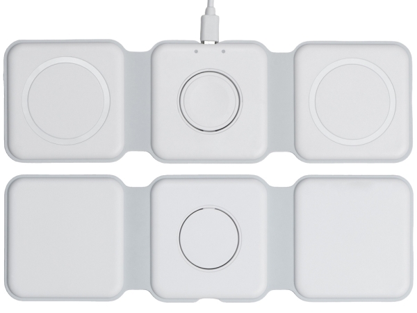 Беспроводное зарядное устройство 3-в-1 «Road», 15 Вт, белый