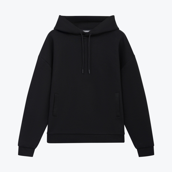 Худи релакс унисекс Баланс (Balance), с начесом, черный, размер XS/S