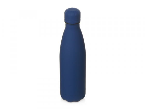 Вакуумная термобутылка "Vacuum bottle C1", soft touch, 500 мл, темно-синий
