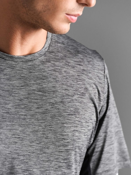 Футболка спортивная унисекс Storm, темно-синий меланж