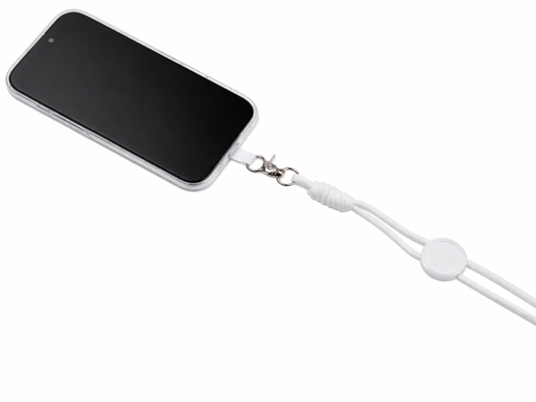 Ремешок на шею для телефона «Нэко», белый