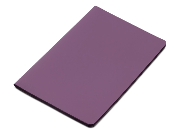 Блокнот "Audrey" А5 на сшивке в гибкой обложке софт-тач, фиолетовый