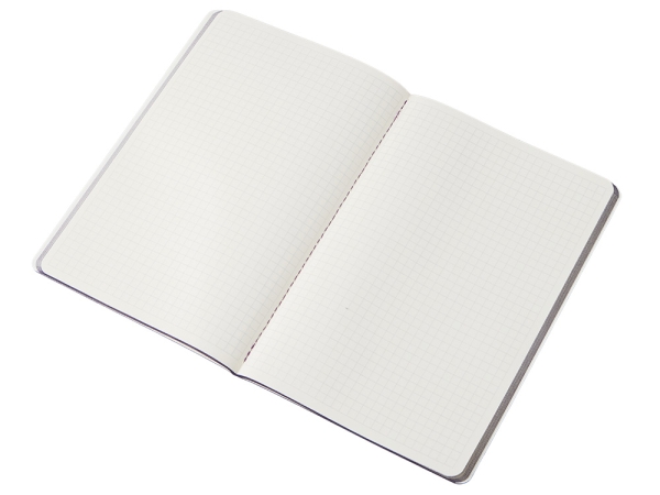 Блокнот "Audrey" А5 на сшивке в гибкой обложке софт-тач, фиолетовый