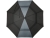 Джефф 30-дюймовый ветрозащитный зонт-трость, серый/черный
