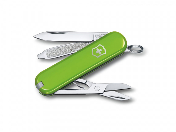Нож-брелок VICTORINOX Classic SD Colors "Smashed Avocado", 58 мм, 7 функций, салатовый