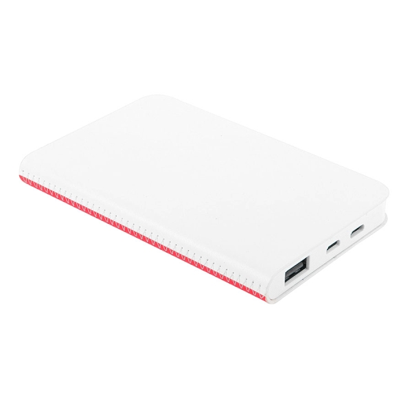 Универсальный аккумулятор "Franki" (5000mAh),белый с зеленым, 7,5х12,1х1,1см