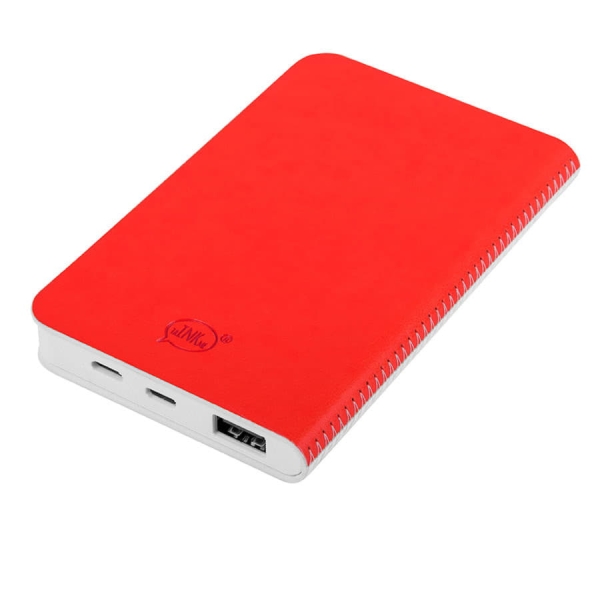 Универсальный аккумулятор "Franki" (5000mAh),белый с зеленым, 7,5х12,1х1,1см