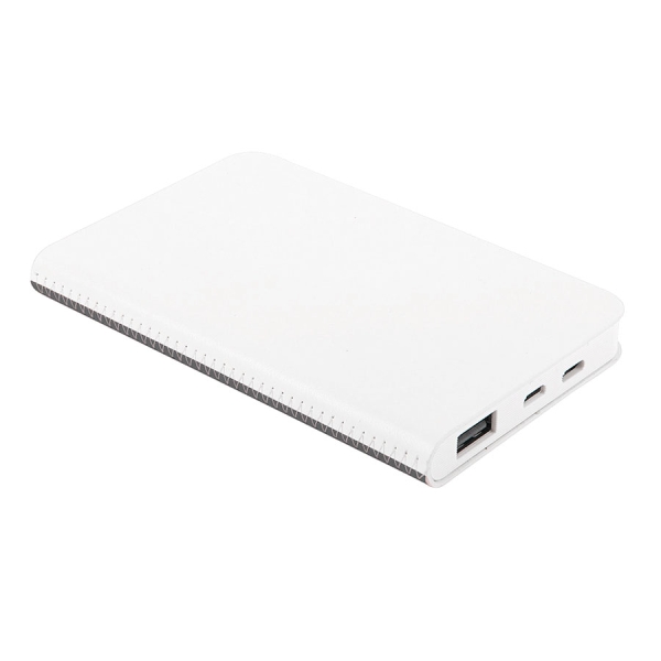 Универсальный аккумулятор "Franki" (5000mAh),белый с зеленым, 7,5х12,1х1,1см