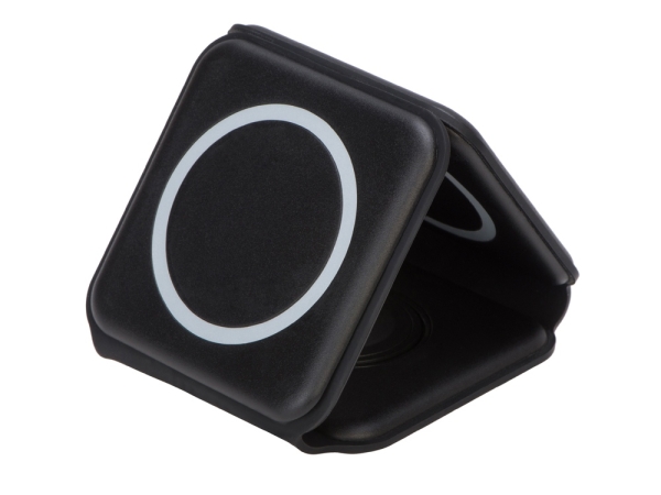 Беспроводное зарядное устройство 3-в-1 «Road», 15 Вт, черный