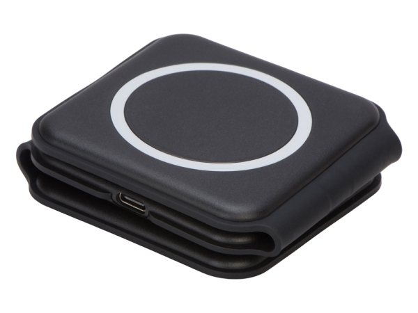 Беспроводное зарядное устройство 3-в-1 «Road», 15 Вт, черный