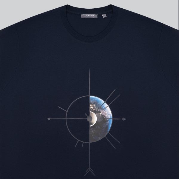 Футболка унисекс KRIS, 150 гр., темно-синяя, размер L