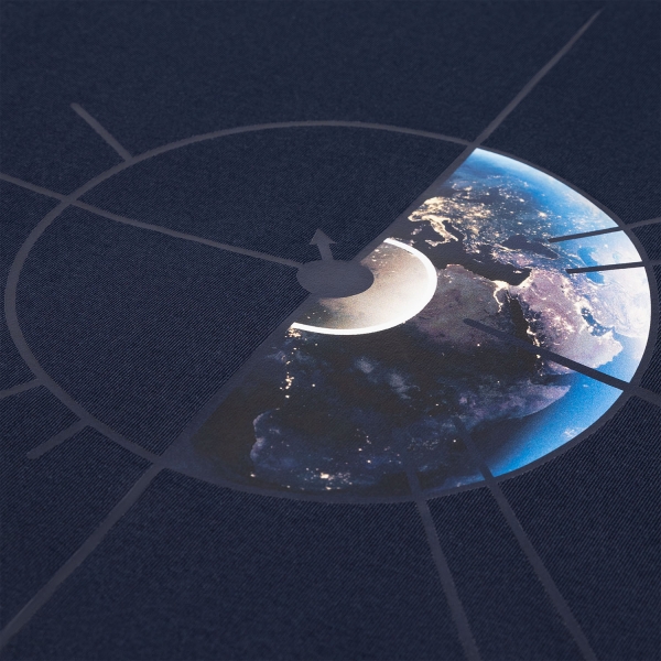 Футболка унисекс KRIS, 150 гр., темно-синяя, размер L