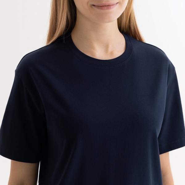 Футболка унисекс KRIS, 150 гр., темно-синяя, размер L