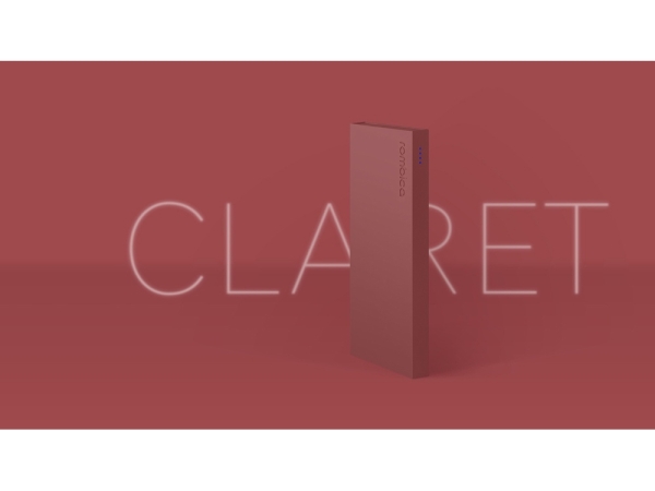 Внешний аккумулятор Rombica NEO ARIA Claret, 10000 мАч, Soft-touch, PD, QCharge, Type-C, бордовый