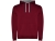 Толстовка с капюшоном "Urban" мужская, гранатовый/серый меланж