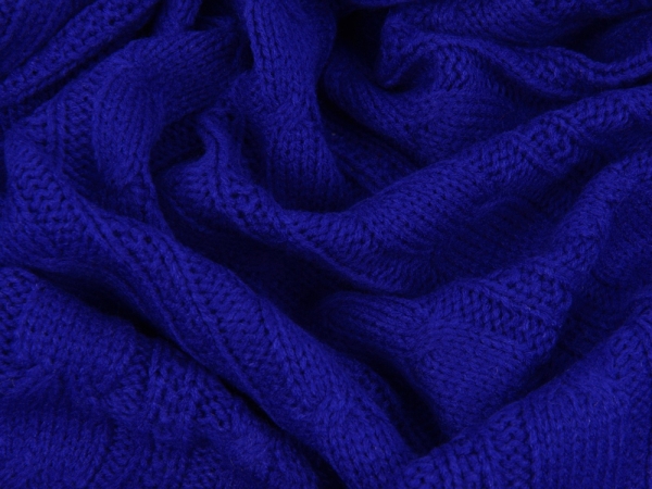 Плед акриловый Braid, темно-синий